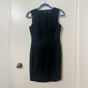 Banana Republic Elegant Vintage Black Midi Dress